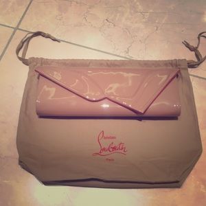 Christian Louboutin So Kate Nude Clutch